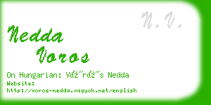 nedda voros business card